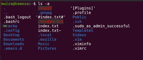 how to show hidden folders in linux command line