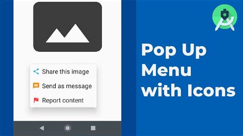 how to show icon in menu android