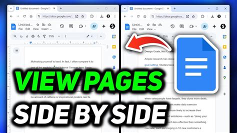 How To Show Pages Side By Side In Google Docs
