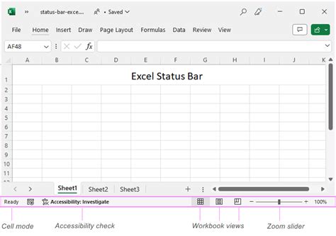 How To Show Status Bar In Excel 2013