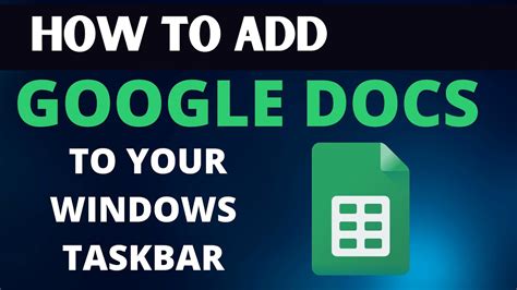 how to show task bar in google docs