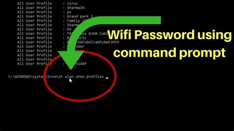how to show the wifi password using cmd