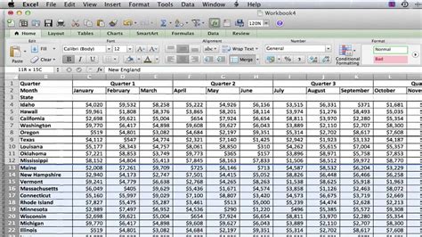 how to show top lines in excel