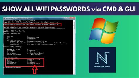how to show wifi password using cmd windows 7