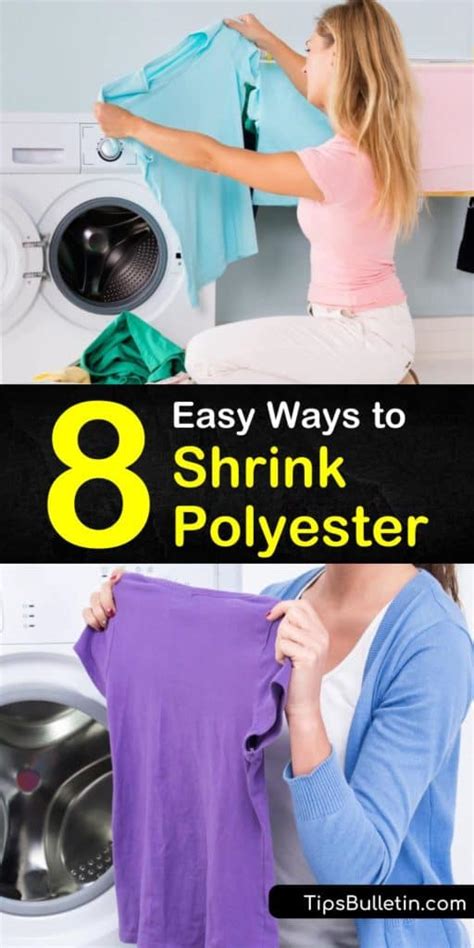 how to shrink polyester without washing