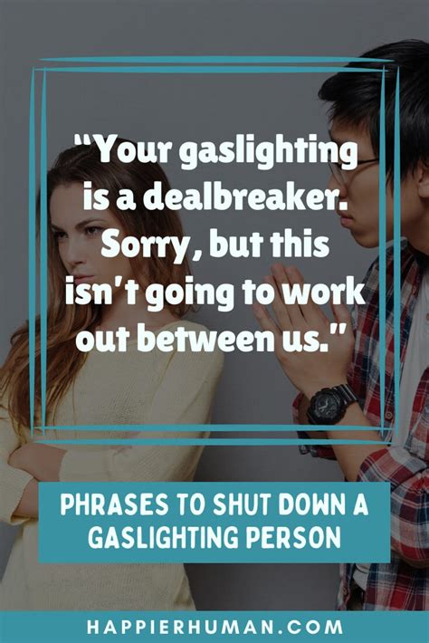 how to shut down gaslighting