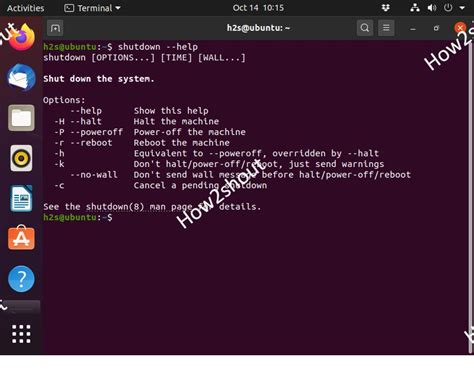 how to shutdown in linux