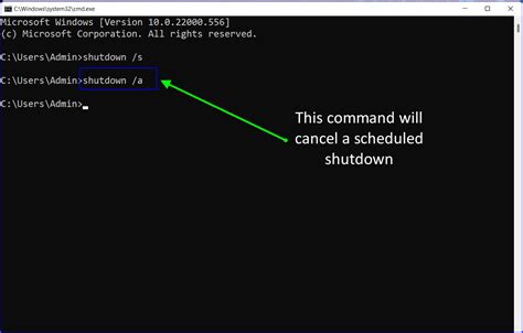 how to shutdown using cmd windows 11