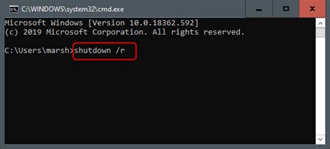 how to shutdown windows command line