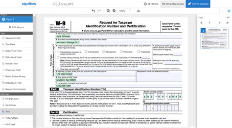 How To Sign And Upload A W9 In Pdf Form