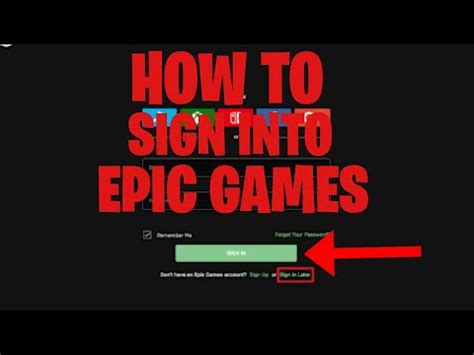 how to sign into epic games using username