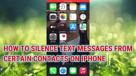 how to silence text messages from a contact