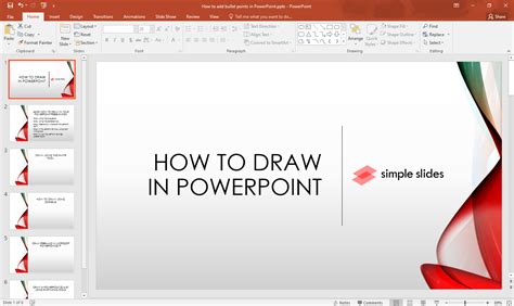 how to sketch in powerpoint
