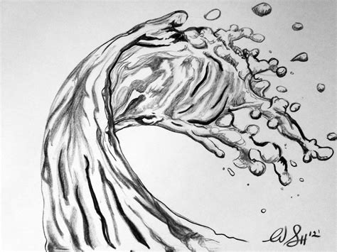 Splashing Water drawing by Hannaasfour on DeviantArt