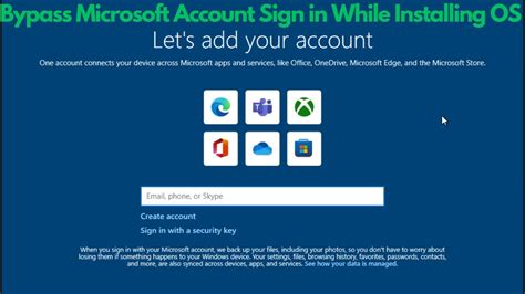 how to skip creating a microsoft account windows 10