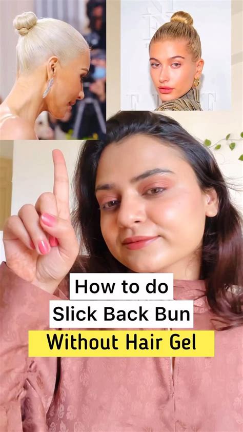 How To Slick Back Thick Hair Without Gel