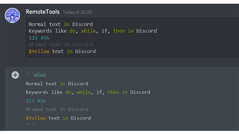 how to small text in discord