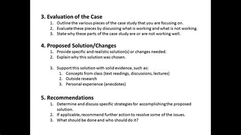 how to solve case study in mba example