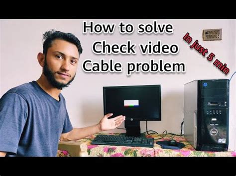 How To Solve Check Video Cable Problem