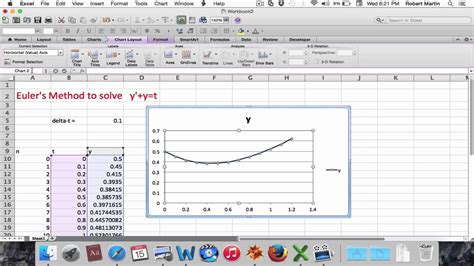how to solve differential equations in excel