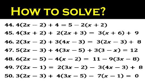 how to solve equations with brackets