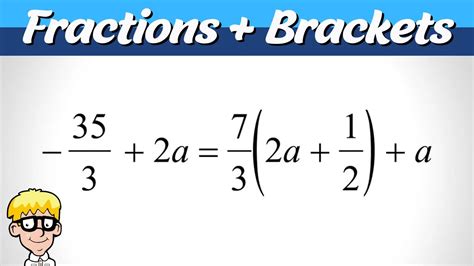 how to solve equations with fractions and brackets
