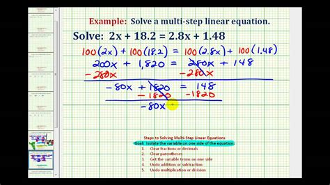 how to solve equations with variables on both sides decimals & fractions