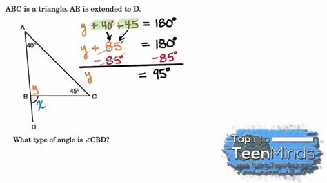 how to solve exterior angles