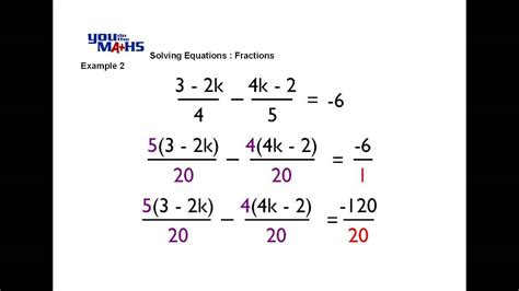 how to solve linear equations with fractions and variables