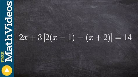 how to solve math problems with brackets and parentheses