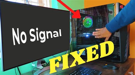 how to solve no signal problem in pc