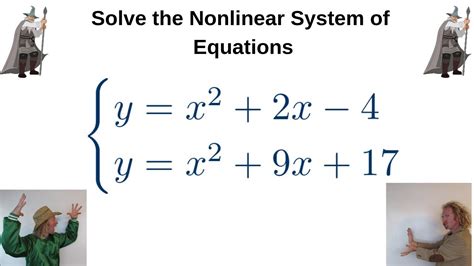 how to solve nonlinear equations in mathematica
