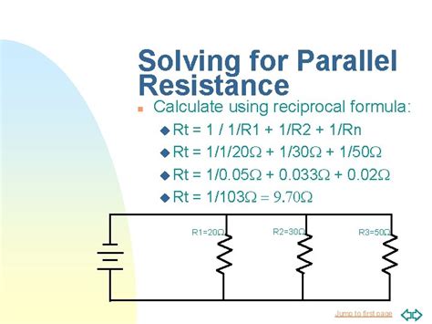 How To Solve Parallel Resistance