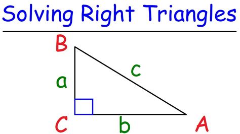 how to solve right triangle problems