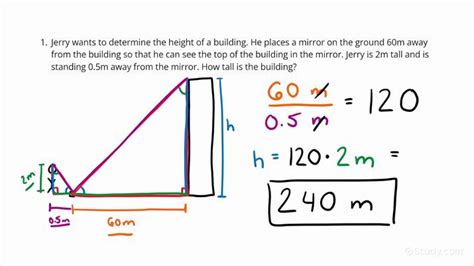 how to solve similar triangles word problems