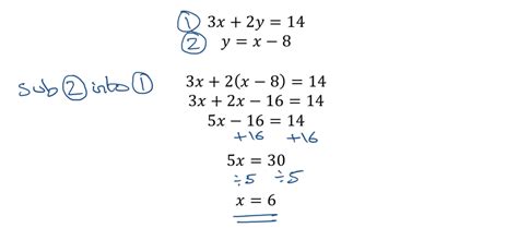 how to solve simultaneous equation questions