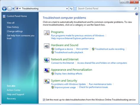 how to solve troubleshoot problem in pc windows 7