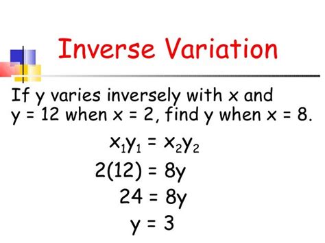how to solve varies directly and inversely