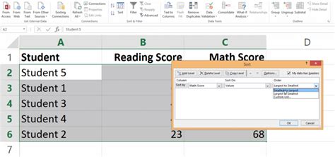 how to sort and filter data in ms excel