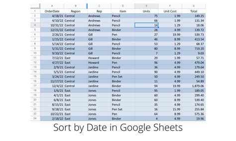 How To Sort Google Sheets Column By Date
