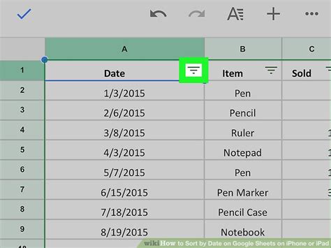 How To Sort Google Sheets Iphone
