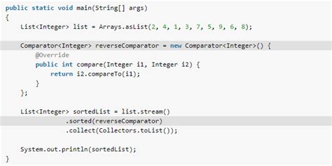 how to sort list of integers in java using stream
