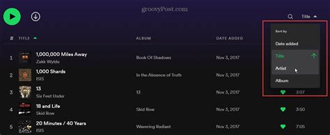 How To Sort Music In Spotify