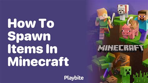 How To Spawn Items In Minecraft Command