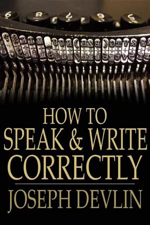 how to speak and write correctly book pdf