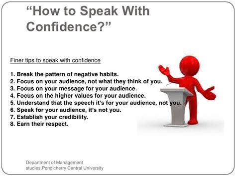 how to speak in front of others with confidence