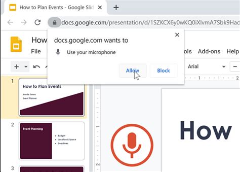 how to speak to type on google slides