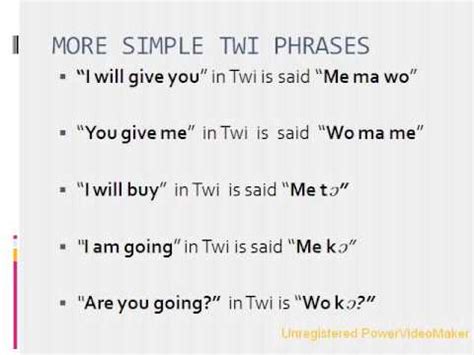 how to speak twi
