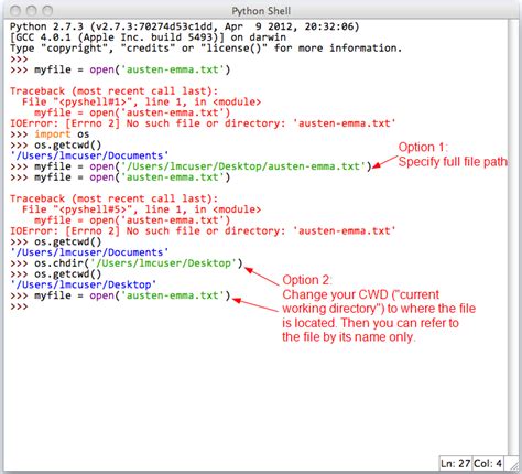 how to specify file path in python windows