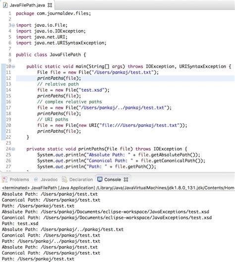 how to specify relative file path in java